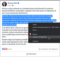 captură de ecran cu extensia de browser