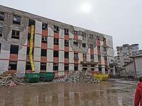 Clădirea din strada Baltagului nr. 14, București, în care ar urma să se înființeze Centrul Multifuncțional pentru Persoane Vârstnice din Sectorul 5. Imagine din martie 2020, de pe contul de Facebook al lui Cristian Popescu Piedone