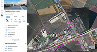 Captură de ecran de pe Google Maps (vedere din satelit), cu park&ride-ul Tudor Arghezi și poziționarea acestei parcări raportat la stația de metrou Tudor Arghezi și Șoseaua de Centură București.