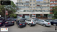 Captură de ecran de pe Google Maps, reprezentând un bloc nereabilitat de pe strada Mihail Sebastian nr. 19. Imagine din iulie 2023.