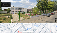 Captură de ecran de pe Google Maps, cu grădinița nr. 54, de pe Calea Ferentari nr. 96 (vedere de pe strada Armistițiului, care se intersectează cu Calea Ferentari). Imagine din iulie 2023.