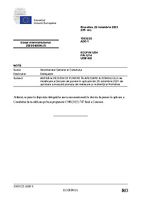 Document PDF publicat de Ministerul Investițiilor și Proiectelor Europene în decembrie 2023, reprezentând Anexa la Decizia de punere în aplicare a Consiliului, pentru versiunea 2 a PNRR-ului României.