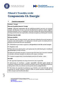 PNRR Componenta 6  - Energie